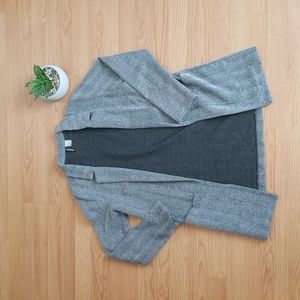 H&M herringbone print gray blazer XS